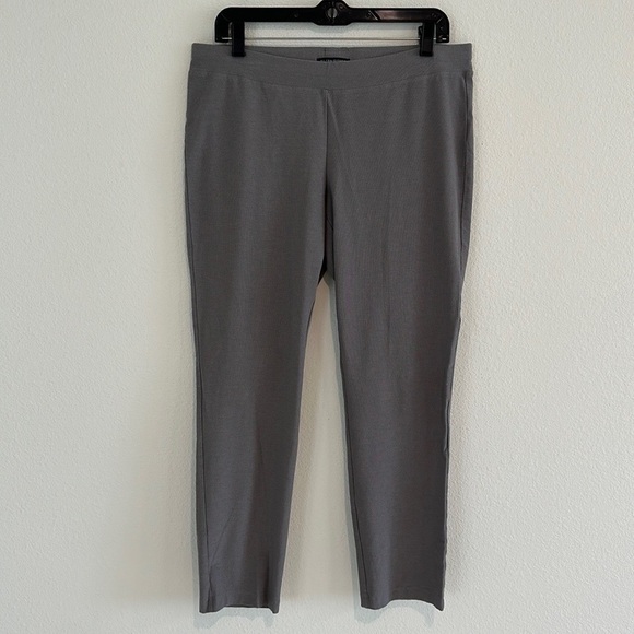 Eileen Fisher Stretch Crepe Slim Ankle Pants - Picture 2 of 10